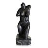 CBAM Busto di Donna Marmo Nero Black Italian Marble Woman's Torso Sculpture Vintage Art H 43cm view 2