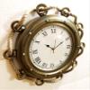 16" Antique Marine Jute Rope Ship Porthole Clock Nautical Wall Clock Home Decorative view 4