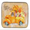 Caroline's Treasures CK2659DDM Fall Harvest Brown Parti Cocker Spaniel Dish Drying Mat Absorbent Dish Drying Mat Pad for Kitchen Counter Dish Drainer Mat for Countertop, 14 x 21", Multicolor view 1