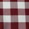 ULTIMATE TEXTILE -2 Pack- 72 x 120-Inch Rectangular Polyester Gingham Checkered Tablecloth, Burgundy and White view 2