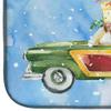 Caroline's Treasures CK2467DDM Merry Christmas Jack Russell Terrier Dish Drying Mat Absorbent Dish Drying Mat Pad for Kitchen Counter Dish Drainer Mat for Countertop, 14 x 21", Multicolor view 4