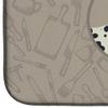 Caroline's Treasures CK2181DDM Dalmatian In the Kitchen Dish Drying Mat Absorbent Dish Drying Mat Pad for Kitchen Counter Dish Drainer Mat for Countertop, 14 x 21", Multicolor view 4