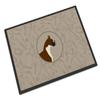 Caroline's Treasures CK2173JMAT Boxer in The Kitchen Doormat 24x36 Front Door Mat Indoor Outdoor Rugs for Entryway, Non Slip Washable Low Pile, 24H X 36W view 1