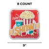 Fun Express Movie Party Square Paper Dinner Plates - Tableware Movie Night Plates - Theme Birthday Supplies Disposable Dinnerware Decoration Baby Shower Party Supplies - 8 Pieces view 2