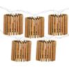 Northlight Tropical Bamboo Indoor Outdoor Patio String Light Set - 7.25' White Wire - 10ct view 1