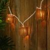 Northlight Tropical Bamboo Indoor Outdoor Patio String Light Set - 7.25' White Wire - 10ct view 4