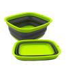 SAMMART Set of 2-7.7L (2 Gallon) Collapsible Tub - Foldable Dish Tub - Portable Washing Basin - Space Saving Plastic Washtub (2, Dark Grey) view 2