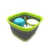 SAMMART Set of 2-7.7L (2 Gallon) Collapsible Tub - Foldable Dish Tub - Portable Washing Basin - Space Saving Plastic Washtub (2, Dark Grey) view 4