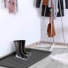 All Weather Boot Tray  Set of 2 Large Water-Resistant Plastic Utility Shoe Mat for Indoor and Outdoor Use in All Seasons by Stalwart (Black) view 4