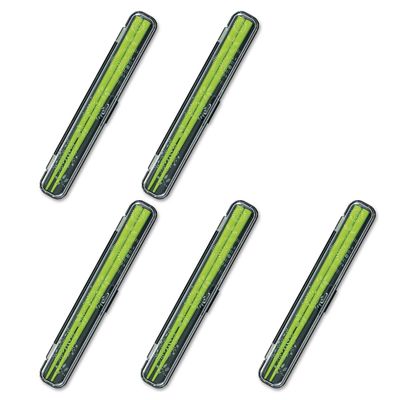CtoC JAPAN Select CTC-097535 Chopsticks, Green, 1.2 x 7.5 x 0.6 inches (30 x 190 x 15 cm), Chopsticks 7.1 inches (180 mm), Chopsticks and Case Set, GR, Flowers, Pack of 5