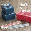 CtoC JAPAN Select CTC-119343 Chopsticks, Red, 0.9 x 7.7 x 0.5 inches (23 x 195 x 13 cm), Chopsticks & Chopsticks Case Set, Have a Lunch Border Red, 5 Pairs view 3