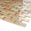 TBCDG-05 Small Random Brick Mix Beige/Orange Glass Mosaic Tile (10 Sheets) view 3