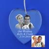 9 Pieces of Crystal Christmas Ornaments Smooth Edge Heart Personalized Laser Photo Engraving Anniversary Wedding Quinceaera First Communion HL096A (9) view 3