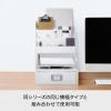 like-it MX-02 Storage Case, Organizer, Slim, Approx. W 10.2 x D 7.3 x H 7.2 inches (26 x 18.5 x 18.2 cm), All White, Opaque, Made in Japan, Tabletop Storage, Pen Holder view 4