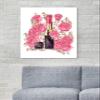 The Oliver Gal Artist Co. Fashion and Glam Wall Art Canvas Prints 'Rosebush Lipstick' Home Dcor, 20" x 24", Pink, Black view 4