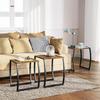 SRIWATANA Nesting Tables, Vintage Side End Tables Living Room, Coffee Snack Table Set of 3 view 2