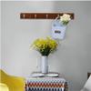 Panet Coat Rack Coat Rack Wall Hanging Wall Porch Entry Clothes Hook Living Room Solid Wood Shelf Multifunctional Bedroom Hanger (Color : Brown, Size : 74 * 6cm) view 4