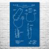 Binaural Stethoscope Poster Print, Nurse Gift, Stethoscope Decor, Medical Student Gift, Medical Art Print, Surgeon Gift Blueprint (8 inch x 10 inch) view 1