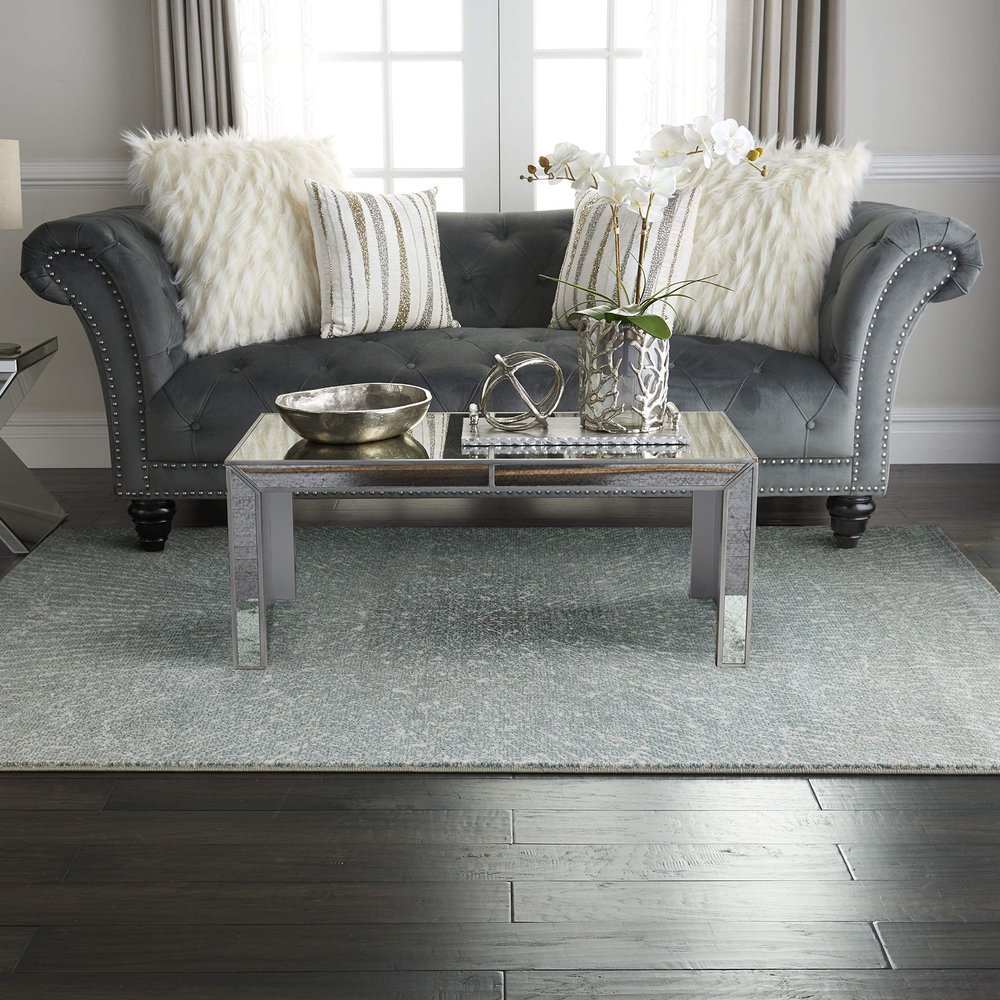 Inspire Me! Home Dcor Elegance Abstract Grey 3'10" x 5'10" Area Rug, Easy Cleaning, Non Shedding, Bed Room, Living Room, Dining Room, Kitchen (4x6)
