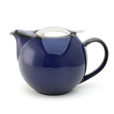 BEE HOUSE Round Teapot 34oz by ZERO JAPAN - Jeans Blue