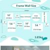 11 Pcs Picture Frames Gallery Frame Set for Wall, with Hanging Template, Glass Window and Photo Mats, 65.7 27.5inch-Collage Frames view 4