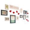 10 Multi Picture Frame Set, Photo Frame, Wall Frame Set with 10 Frames, Large Photo Frame Wall Set, Covers 144cm x 63cm, Best Wall Decorations, Children Picture Frames view 1