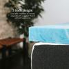 eLuxurySupply 3 Inch Memory Foam Mattress Topper - Temperature Regulating Mattress Pad - 2 lb Density for High Support - CertiPUR-US Certified - Full Size view 4