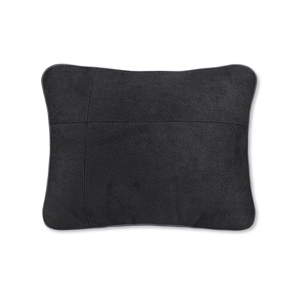 2 Pcs Car Seat Cushions Waist Support Pillow Suede Fabric Lumbar Rest for Maybach Design for Benz S Class Travel Pillow (Black)