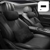 2 Pcs Car Seat Cushions Waist Support Pillow Suede Fabric Lumbar Rest for Maybach Design for Benz S Class Travel Pillow (Black) view 2