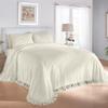 BrylaneHome Chenille Bedspread - King, Eggshell view 1