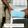 eLuxurySupply 3 Inch Memory Foam Mattress Topper - Temperature Regulating Mattress Pad - 2 lb Density for High Support - CertiPUR-US Certified - Queen Size view 2