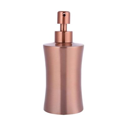 304 Stainless Steel Liquid Dispenser Container Sink Liquid Lotion Dispenser Pump Storage Holder Bottle for Kitchen Bathroom (400ml)