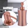 304 Stainless Steel Liquid Dispenser Container Sink Liquid Lotion Dispenser Pump Storage Holder Bottle for Kitchen Bathroom (400ml) view 3