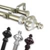 InStyleDesign Revel 1 inch Diameter Adjustable Double Curtain Rod Light Gold 28 to 48 inches Gold Finish view 2
