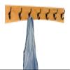 PEG AND RAIL Solid Cherry Arched Wall Mounted Coat Rack Bronze Hat & Coat Hooks - Made in The USA (Cherry, 36" x 4.5" with 7 Hooks) view 2