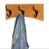 PEG AND RAIL Solid Cherry Arched Wall Mounted Coat Rack Bronze Hat & Coat Hooks - Made in The USA (Cherry, 36" x 4.5" with 7 Hooks) view 3