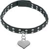 Black Leather Fancy Kitty Deluxe Collar (5.25" x 6.25") - Pack of 1 - Perfect Fit & Style for Your Feline view 2