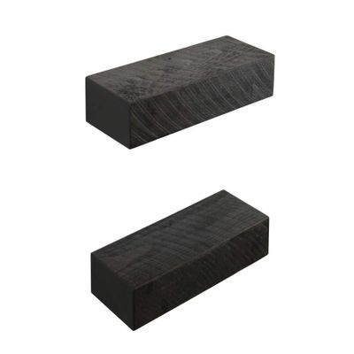 joelsantiques 24 Inch Wooden Floating Shelves for Wall - 24x7x3 in - Made of Natural Wood - Heavy Duty Rustic Wall Shelves - Perfect for Bathroom, Living Room, Kitchen - Set of Two - Mocha
