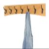 PegandRail Solid Cherry Arched Wall Mounted Coat Rack Bronze Hat & Coat Hooks - Made in The USA (Natural, 20" x 4.5" with 4 Hooks) view 3