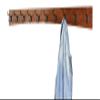 PEG AND RAIL Solid Cherry Arched Wall Mounted Coat Rack Bronze Hat & Coat Hooks - Made in The USA (Mahogany, 36" x 4.5" with 7 Hooks) view 4