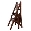 4 Tier Step Stool for Adult - Folding Ladder Chair Bench Seat for Kitchen Office Library Indoor Flower Rack/Shoe Bench/Storage Shelf High 90.5CM view 1