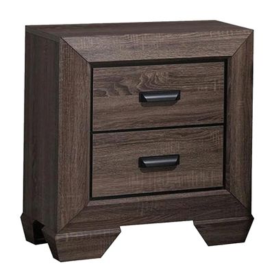 Benjara Benzara Beautiful Wooden Storage Nightstand, Brown,