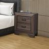 Benjara Benzara Beautiful Wooden Storage Nightstand, Brown, view 2