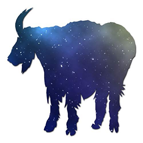 Mountain Billy Goat - Vinyl Decal Sticker - 3.75" x 3.75" - Galaxy