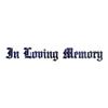 In loving Memory - Vinyl Decal Sticker - 9" x 1.25" - Galaxy view 1