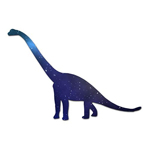 Brontosaurus Dinosaur - Vinyl Decal Sticker - 8.5" x 5.75" - Galaxy
