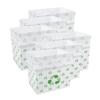Clean Cubes 13 Gallon Disposable Pop-Up Trash Cans (6-Pack) with Fitted Bags  Foldable Garbage & Recycling Bins for Parties, Events & Kitchen (Recycle, 17" H x 13.5" W x 10" D) view 1