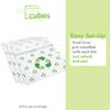 Clean Cubes 13 Gallon Disposable Pop-Up Trash Cans (6-Pack) with Fitted Bags  Foldable Garbage & Recycling Bins for Parties, Events & Kitchen (Recycle, 17" H x 13.5" W x 10" D) view 2