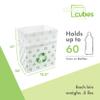 Clean Cubes 13 Gallon Disposable Pop-Up Trash Cans (6-Pack) with Fitted Bags  Foldable Garbage & Recycling Bins for Parties, Events & Kitchen (Recycle, 17" H x 13.5" W x 10" D) view 3