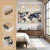 World Map Wall Art Framed Art Print Picture Wall Art Decor Home Interior - Map Picture for Office Wall Decor Canvas Artwork 20x40inch Ready to Hang view 2